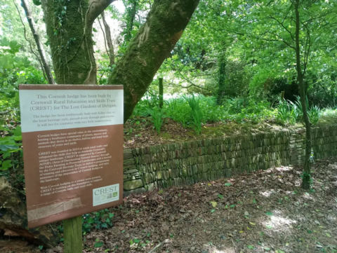 Restored Cornish stone wall