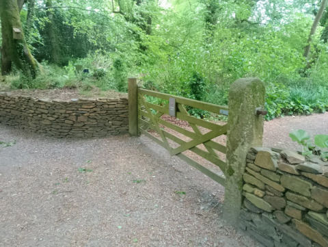 Wall and garden