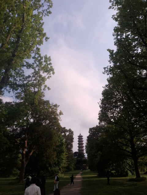 Pagoda from a distance