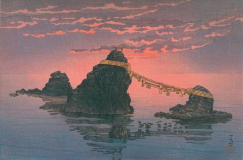 Futamigaura, 1933, Kawase Hasui
