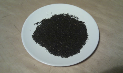 Loose leaves on plate